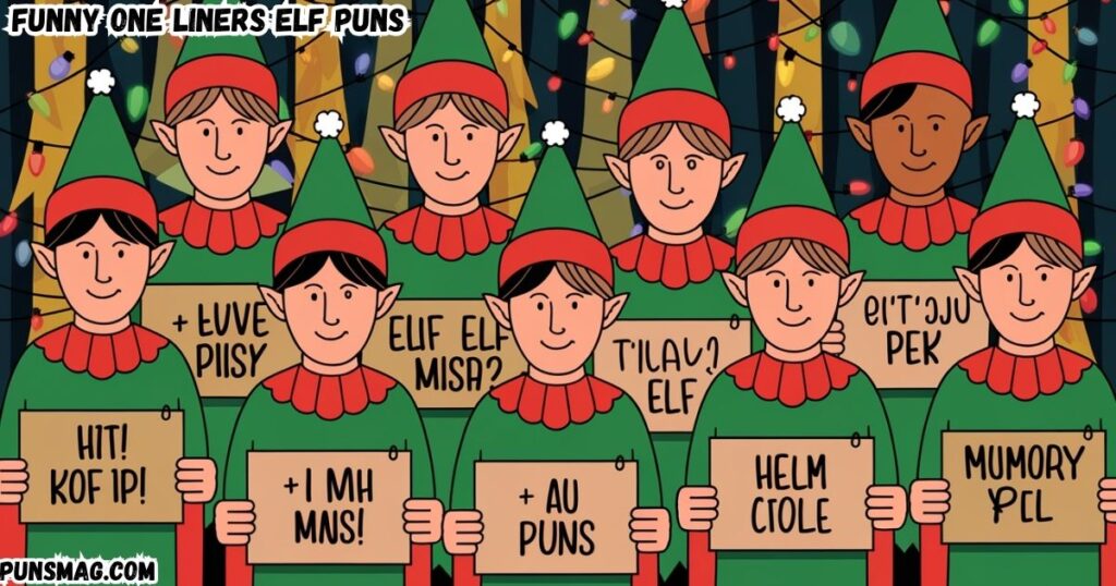 funny one liners elf puns 
