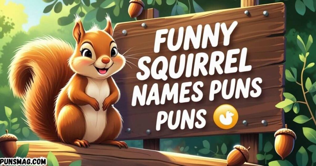 Funny Squirrel Names Puns