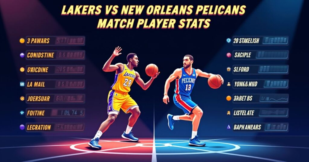 lakers vs new orleans pelicans match player stats